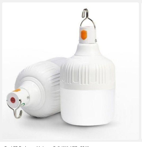 Dplight rechargeable bulb 20W