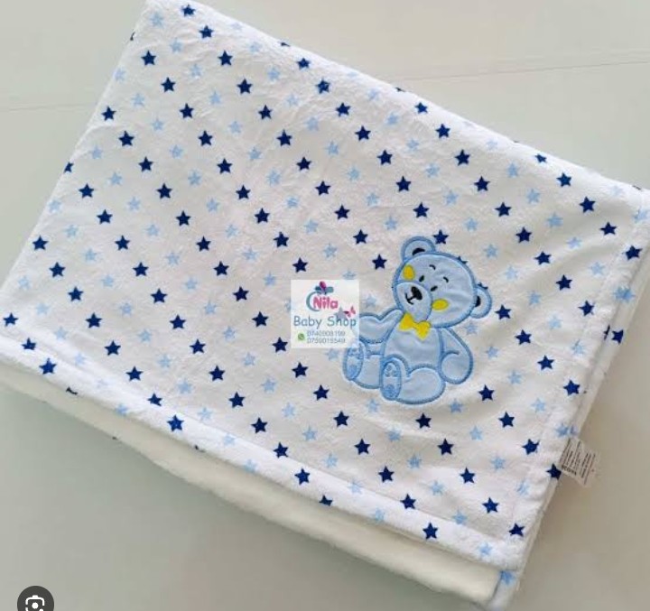 Fleece baby shawl blanket