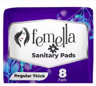 FEMELLA SANITARY PADS 240MM REGULAR THICK 8S