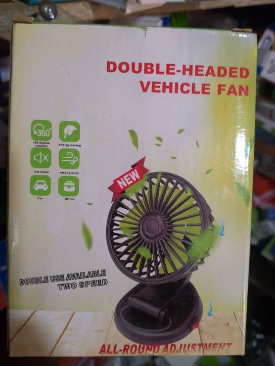 Double headed vehicle fan