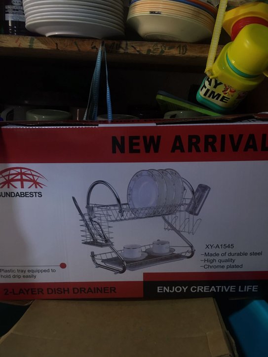 2 layer dish drainer