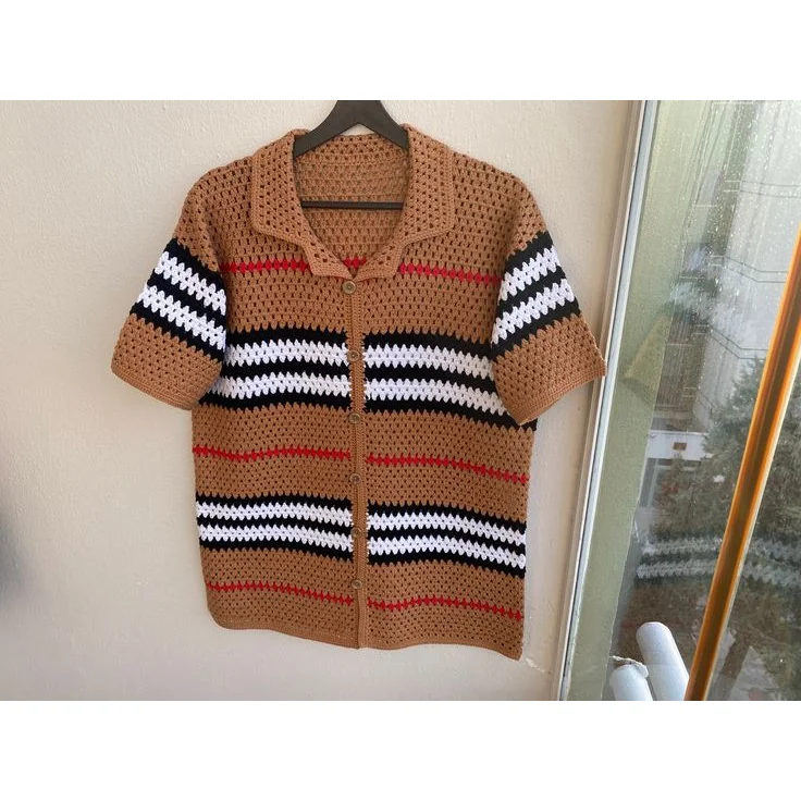Men Crochet shirts