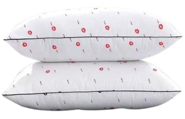 2Pc luxury soft Fibre luxury bed pillow 800g