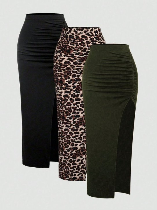Slitted maxi skirts 